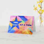 1枚の日の一度に"ブルースター"カード カード (黄色い花)