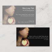 1枚の自分のトレーディングカード 名刺 (正面/裏面)