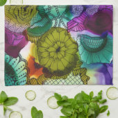 1枚の芸術Cの台所タオル キッチンタオル (折り畳み)