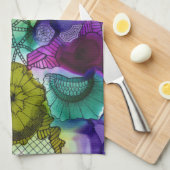 1枚の芸術Cの台所タオル キッチンタオル (四つ折り)