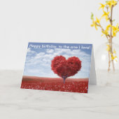 1枚のI愛カードへのハッピーバースデー カード (黄色い花)