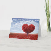 1枚のI愛カードへのハッピーバースデー カード (正面)