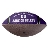 1枚または2枚の写真とカラーカスタムフォトサッカー アメリカンフットボール (回転270)