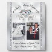 1枚または2枚の写真 結婚記念日 プレート、いつかの年 フォトプラーク (正面)