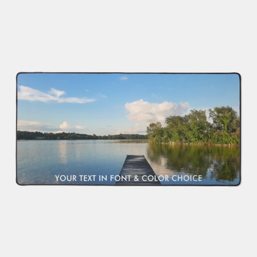 1枚パーソナライズされたの写真 デスクマット (正面)