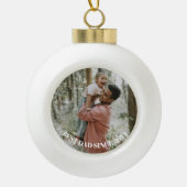 1枚ミニマルの写真 セラミックボールオーナメント (正面)