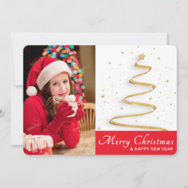 1枚独身のの写真クリスマスシーズンのグリーティングカード