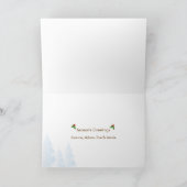 1枚目のクリスマス写真カード 歌うトナカイ シーズンカード (内部)