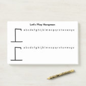 1枚遊につき2つのハングマンのゲームItノートを投稿 ポストイット (デスク)