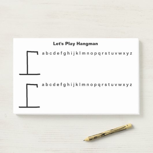 1枚遊につき2つのハングマンのゲームItノートを投稿 ポストイット (デスク)