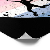 1歳かわいいバレーボール誕生日ガールスデイ ポスター (角)