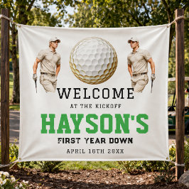 1歳のお誕生日おめでとう Year Down, Golf On! 横断幕