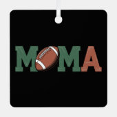 1歳のサッカー1年誕生日のママ メタルオーナメント (正面)