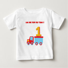 1歳のシャツハッピーバースデー ベビーTシャツ
