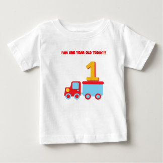 1歳のシャツハッピーバースデー ベビーTシャツ