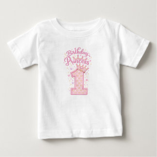 1歳のプリンセスTシャツ ベビーTシャツ