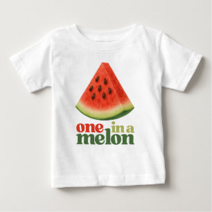 1歳のメロンの誕生日 ベビーTシャツ