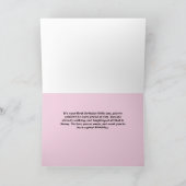 1歳の子どもの象誕生日カード カード (内部)