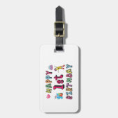 1歳の子供B日のための幸せな1番目の誕生日 ラゲッジタグ (正面縦)