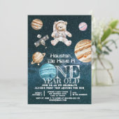 1歳の宇宙飛行士誕生日 招待状 (スタンド正面)