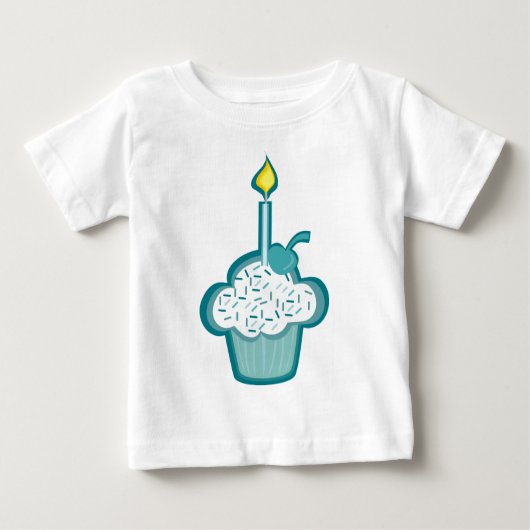 1歳の少年誕生日 ベビーTシャツ (正面)