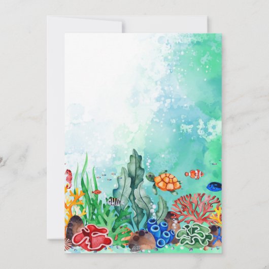 1歳の招待状で 招待状 (裏面)