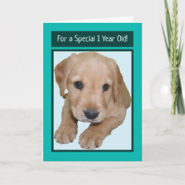 1歳の男の子のかわいい誕生日カード カード