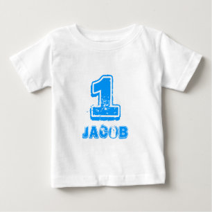 1歳の男の子のためのBabys 1st誕生日Tシャツ ベビーTシャツ