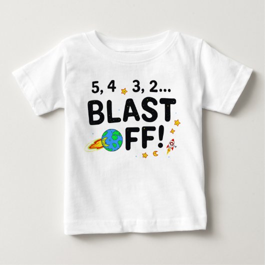 1歳の男の子の誕生日シャツ - かわいい＆快適 ベビーTシャツ (正面)