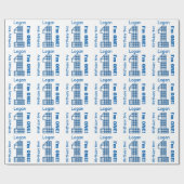 1歳の男の子プレイド1歳のカスタムB3AZ1 ラッピングペーパー (フラット)