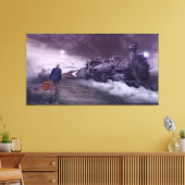 1歳の老人の最後の旅ファンタジー風景 キャンバスプリント (インサイチュ (リビング))