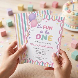 1歳の誕生日おめでとう女の子 招待状