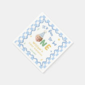1歳の誕生日おめでとう男の子 ナプキン スタンダードカクテルナプキン (角)
