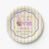 1歳の誕生日おめでとう紙皿 ペーパープレート (正面)