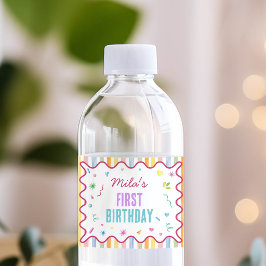 1歳の誕生日おめでとう ウォーターボトル ラベル