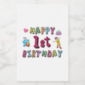 1歳の誕生日おめでとう フードラベル (シングルラベル)