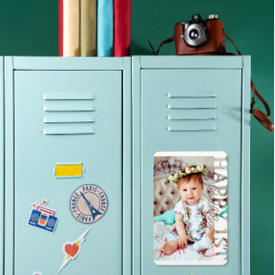 1歳の誕生日おめでとう 写真の記念品 マグネット
