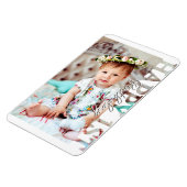 1歳の誕生日おめでとう 写真の記念品 マグネット (左側)
