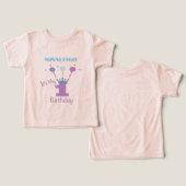 1歳の誕生日おめでとう 女の子 (デザイン正面&裏面)