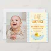 1歳の誕生日おめでとう！ 招待状 (正面)