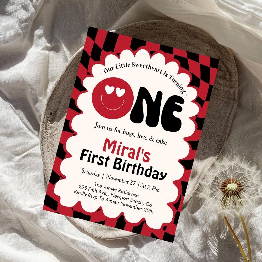 1歳の誕生日おめでとう! 招待状