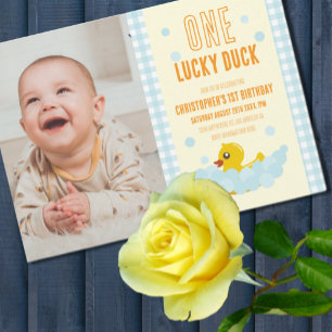 1歳の誕生日おめでとう! 招待状