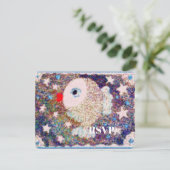 1歳の誕生日おめでとう 星の魚 出欠カード (スタンド正面)