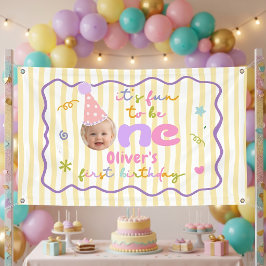 1歳の誕生日おめでとう 横断幕