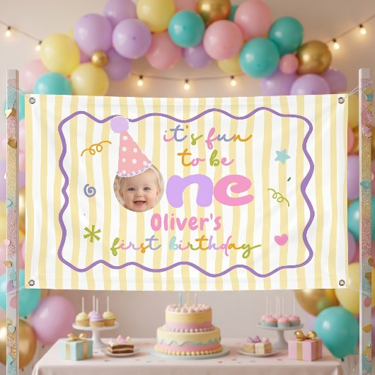 1歳の誕生日おめでとう 横断幕