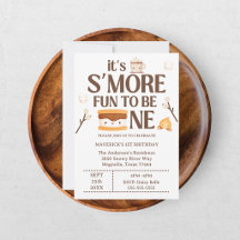 1歳の誕生日おめでとう S'more Fun to Be One