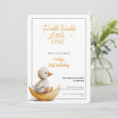 1歳の誕生日おめでとう Twinkle Twinkle Little One 招待状 (スタンド正面)