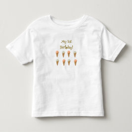 1歳の誕生日おめでとうTシャツ トドラーTシャツ