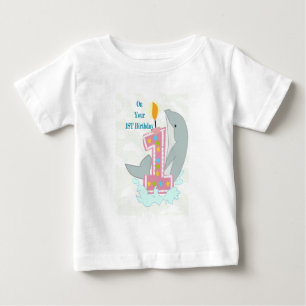 1歳の誕生日おめでとうTシャツ ベビーTシャツ