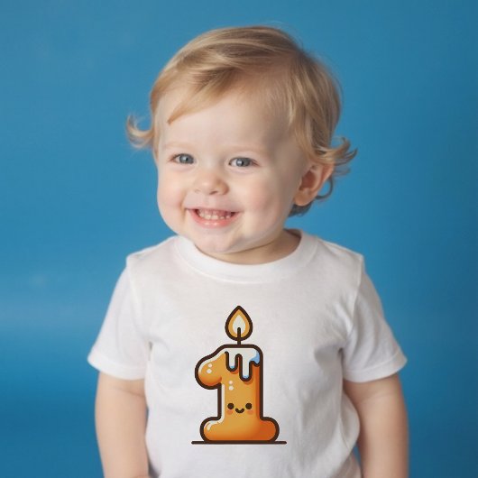 1歳の誕生日かわいいかわいい ベビーTシャツ
